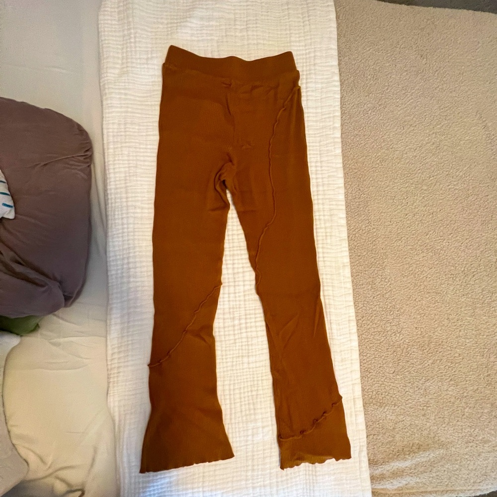 Back Beat Co. Hemp Rib Pant in Burnt Orange